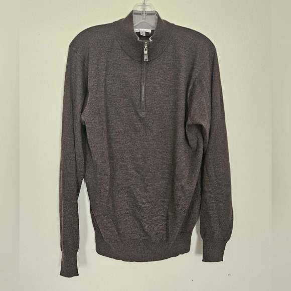 Peter Millar Merino Wool/ Silk Blend Quarter zip EUC - Picture 1 of 7
